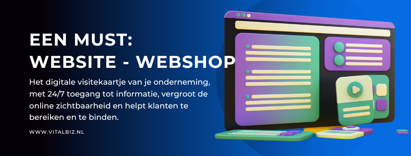 Website of webshop laten bouwen VitalBiz Harderwijk